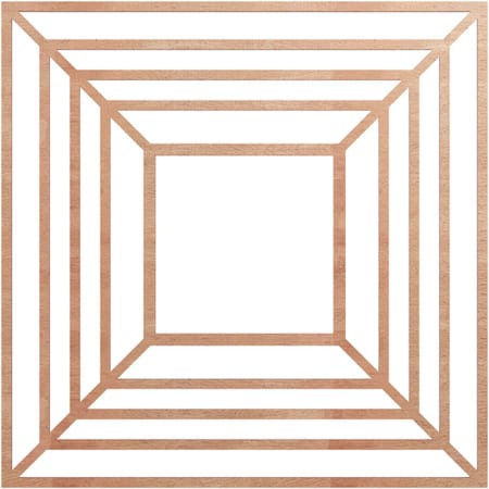 Ekena Millwork Raven Wood Fretwork Pierced Ceiling Medallion, Cherry, 32"OD x 11 3/4"ID x 1/4"T CMWP32X32X0250RACH